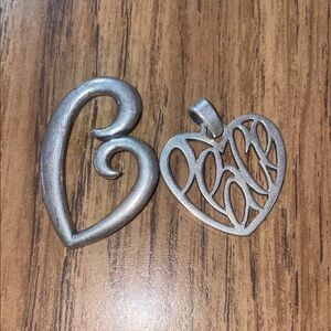James Avery heart pendants